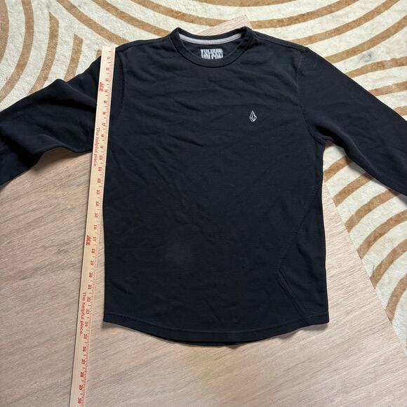 VINTAGE VOLCOM • THERMAL WAFFLE KNIT GRUNGE TEE - Picture 4 of 4